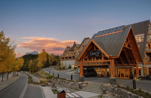 Banff Apartment | Banff | Spacious King Suite | Fireplace + Balcony