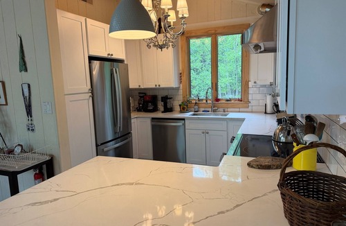 Pocono Pines House | LAKESIDE ON LAKE NAOMI - boats, hot tub, beach, dock. Dogs OK