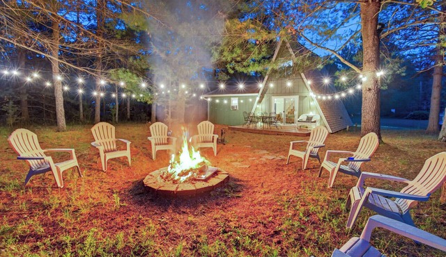 A-Frame, Fire-pit, E-Bikes, Near Park/Launch in Friendship