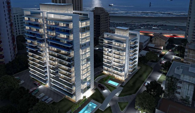 Apartamento de 2 dormitorios y medio para 5 a 100 m del mar