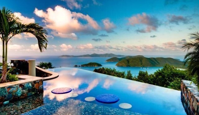 Best views & pool deck on St John just up the hill from Cinnamon Bay Beach.