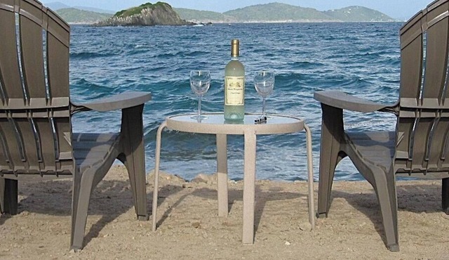 Carribean Sea Just Steps from Your Patio! in St Thomas