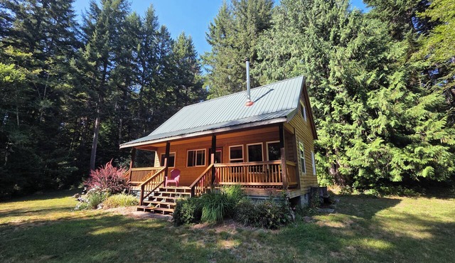 CozyCattail Cabin on our secluded coastal estuary woodland retreat in Reedsport