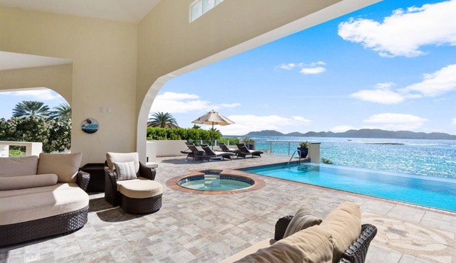 Dolphin at Anguillitta: 3BR Beachfront, Book Now! in Blowing Point