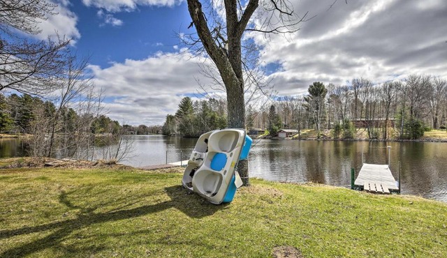 Lakeside Cabin w/Fire Pit: Near Pine Point Park! in Holcombe