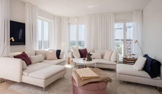 Modern apartment with large terrace and outdoor spa