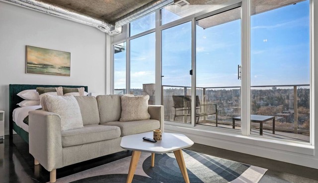 Modern Beltline Studio Balcony Views – Near 17th