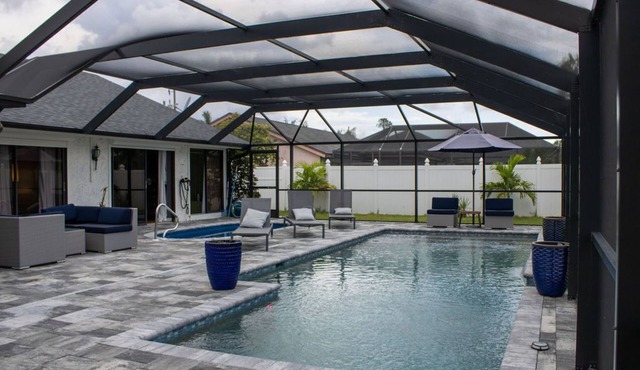 Private Heated Pool Home In Desirable 8 lakes Cape coral area in Cape Coral
