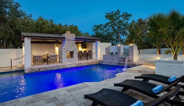 Private Pool with Waterslide & Movie Theater in Scottsdale