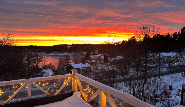 Spacious Family Retreat with Balcony and a stunning view in Vaxholm