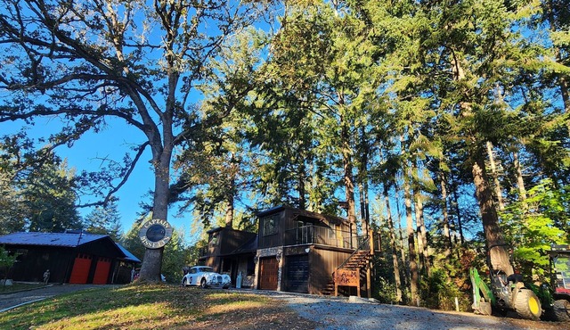 Unique experience, forest house, wild life viewing, Hot Tub/fire pit, pool tbl.