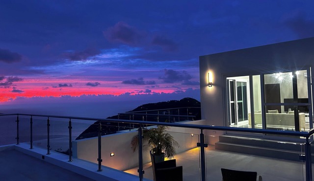 Zafira Luxe 1-bedroom villa with sauna, steam, sunset views, AC, WIFI in Tortola in Leonards