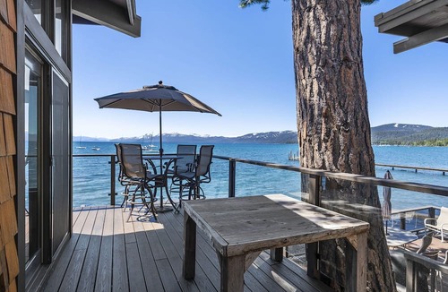 Dollar Point Condo | The Sanctuary - Secluded Tahoe Lakefront Condo with 180 Views, near Downtown Tahoe City
