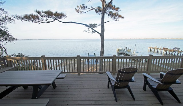 CH235- Soundfront- 3 BRs, Boat Dock, Screened Porch, Com Pool, Marina/Tennis! in Kill Devil Hills